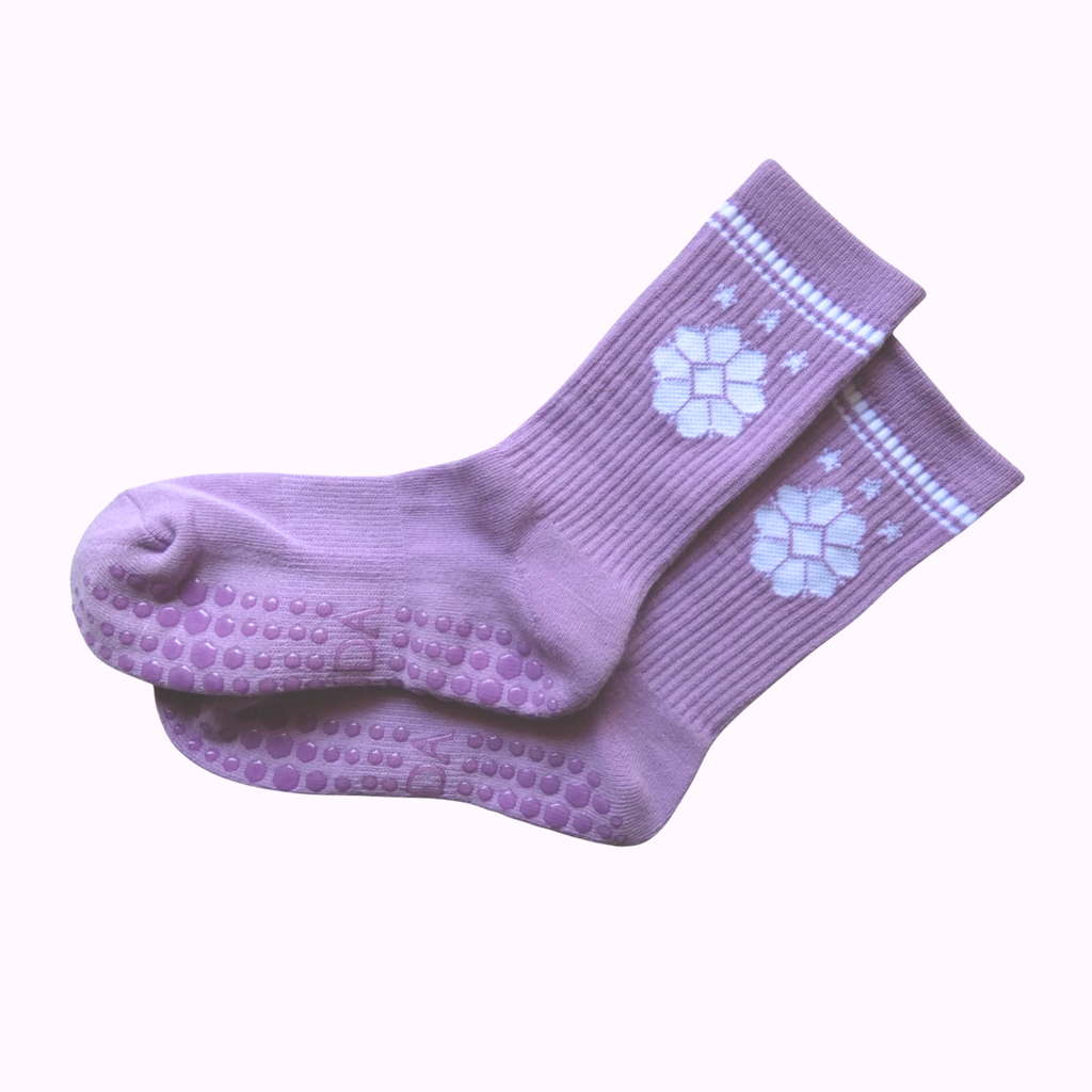 Lilac Grippy Socks