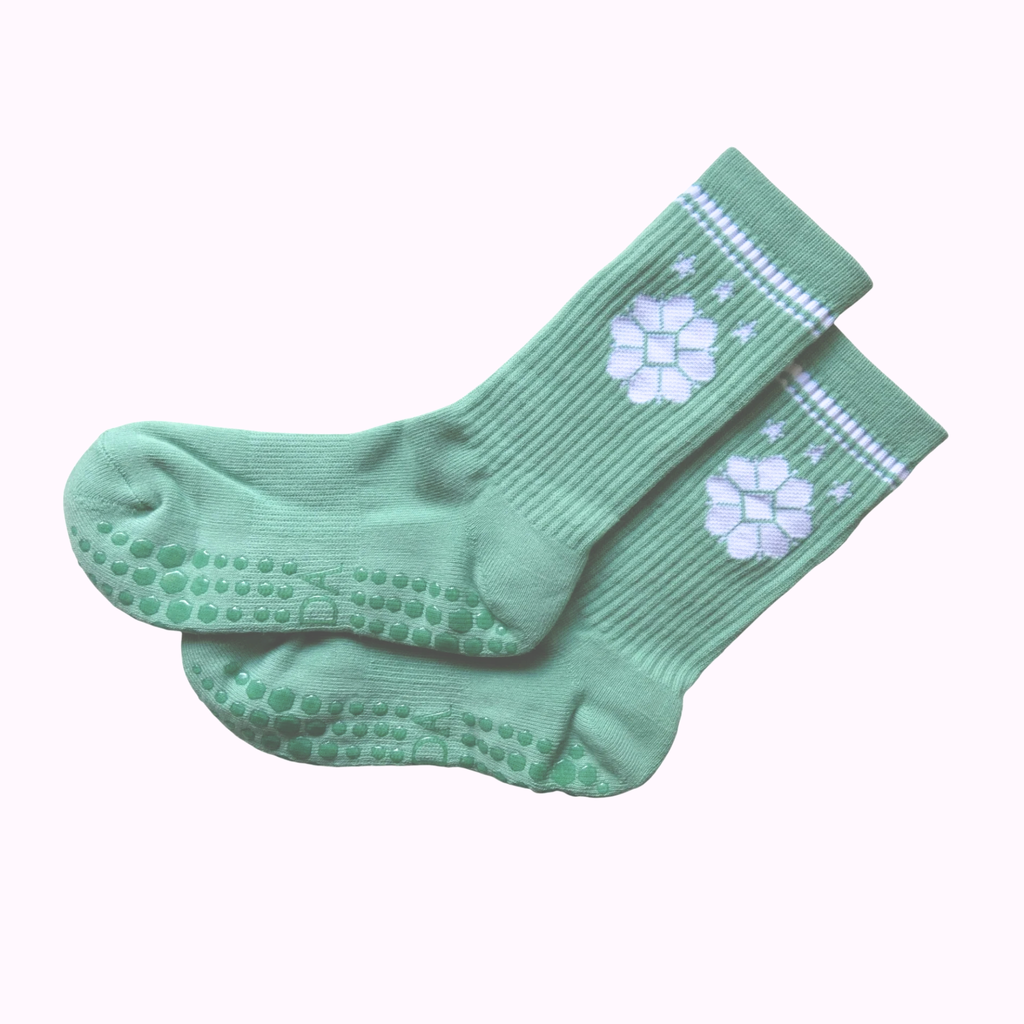 Mint Grippy Socks